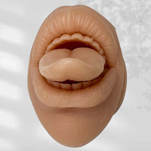 Load image into Gallery viewer, Silicone Model of Human Facial Features Mouth 3D Tongue Model Puncture Training Mold Lip Nail Tongue Nail Display Stand