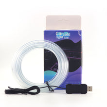 Load image into Gallery viewer, 1/2/3/4/5M Car USB Interior Ambient RGB LED Light Strip Invisible Fiber Optic Atmosphere Lamp Support APP Voice Control