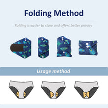 Load image into Gallery viewer, Non-slip Graphene Cotton Pad Washable Reusable Breathable Skin-friendly Anti-leakage Antibacterial Underpants Pad for Adult