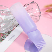 Load image into Gallery viewer, Gradient Hair Coloring Hair Root Application Bottle Refillable Comb Hair Dye Shampoo Bottle Hairdressing Styling Tool