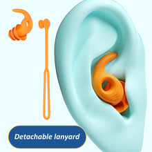 Load image into Gallery viewer, Anti-loss Triple-layer Silicone Earplugs Waterproof Swimming Earplugs Comfortable Durable Sound Insulation Noise Reduction Earplugs