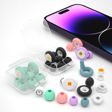 Load image into Gallery viewer, Ring Filter Silicone Earplugs Comfortable Reusable Sound Insulation Anti-noise Earplugs Sleeping Mute Noise-cancelling Earplugs