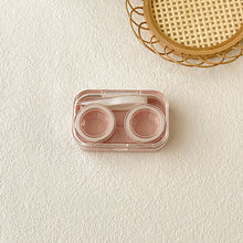 Load image into Gallery viewer, Transparent Non Twist Cover Contact Lens Case Compact Portable Multicoloured Contact Lens Storage Care Case With Washer