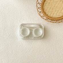 Load image into Gallery viewer, Transparent Non Twist Cover Contact Lens Case Compact Portable Multicoloured Contact Lens Storage Care Case With Washer