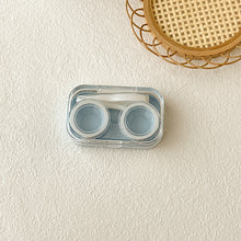 Load image into Gallery viewer, Transparent Non Twist Cover Contact Lens Case Compact Portable Multicoloured Contact Lens Storage Care Case With Washer