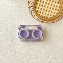 Load image into Gallery viewer, Transparent Non Twist Cover Contact Lens Case Compact Portable Multicoloured Contact Lens Storage Care Case With Washer