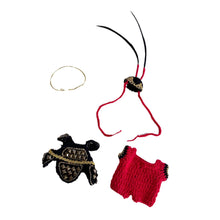 Load image into Gallery viewer, Hand Knitting WuKong Clothes Doll Clothes For Labubu Plush Outfit Accessories Color Match Cute Exquisite Doll Clothing