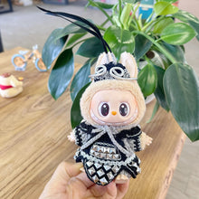 Load image into Gallery viewer, Hand Knitting WuKong Clothes Doll Clothes For Labubu Plush Outfit Accessories Color Match Cute Exquisite Doll Clothing