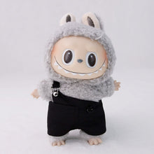 Load image into Gallery viewer, For 17cm Labubu Baby Clothes Labubu Doll Clothes Single Shoulder Strap Pants Sitting Party Macaron Vinyl Pendant Labubu Outfit
