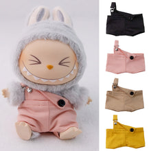 Load image into Gallery viewer, For 17cm Labubu Baby Clothes Labubu Doll Clothes Single Shoulder Strap Pants Sitting Party Macaron Vinyl Pendant Labubu Outfit