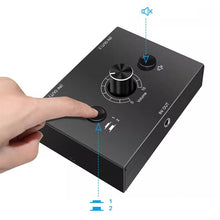 Load image into Gallery viewer, 4 Way/2 Way 3.5mm Stereo Audio Switcher Bi-Directional Audio Switch Splitter Box 2 In 1 Out 4 In 1 Out with Mute Button