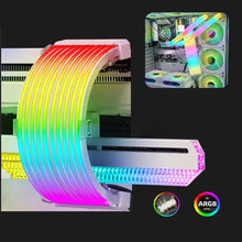 Load image into Gallery viewer, Flexible RGB LED Light Strip Bar ARGB Board Cover For Computer Power Supply ATX 24PIN GPU Video Card Cables And Case