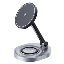 Load image into Gallery viewer, 2 In 1 Magnetic Wireless Charger Stand Pad For iPhone 15 14 13 12 11 Pro Max 11 X Apple Watch Airpods Fast Charging Dock Station