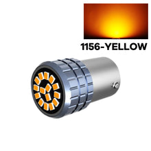 Load image into Gallery viewer, 1pc 12V LED Car Bulbs Turn Signal Parking Brake Lights 2016-15SMD White Amber Red P21W 1156 BA15S 1157 BAY15D