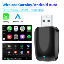 Load image into Gallery viewer, Car 2 In 1 Wireless Carplay AI Box Android Auto Plug And Play Applicable To Convert Original Wired Carplay To Wireless