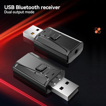 Load image into Gallery viewer, 4 in 1 Bluetooth 5.0 Transmitter Receiver Adapter with 3.5mm AUX for TV PC Headphones Home Stereo Car HIFI Audio