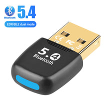 Load image into Gallery viewer, USB Bluetooth 5.4 Adapter Receiver Transmitter Drive free for PC Speaker Wireless Mouse Keyboard Music Audio
