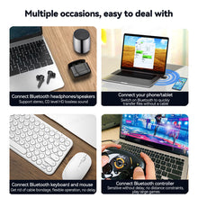 Load image into Gallery viewer, USB Bluetooth 5.4 Adapter Receiver Transmitter Drive free for PC Speaker Wireless Mouse Keyboard Music Audio