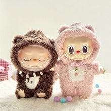 Load image into Gallery viewer, Cozy Winter Bear Onesie For 17cm Labubu Dolls Fashionable Clothes Animal-themed Doll Clothes Dolls Mini Fashion Accessories