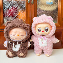 Load image into Gallery viewer, Cozy Winter Bear Onesie For 17cm Labubu Dolls Fashionable Clothes Animal-themed Doll Clothes Dolls Mini Fashion Accessories