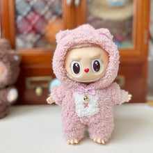 Load image into Gallery viewer, Cozy Winter Bear Onesie For 17cm Labubu Dolls Fashionable Clothes Animal-themed Doll Clothes Dolls Mini Fashion Accessories