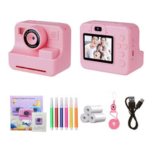 Load image into Gallery viewer, Instant Print Portable Camera with Large Screen 40MP Clarity Compact Portable Multifunctional Kids Camera with Color Pens Set