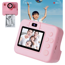 Load image into Gallery viewer, Instant Print Portable Camera with Large Screen 40MP Clarity Compact Portable Multifunctional Kids Camera with Color Pens Set