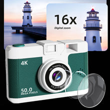 Load image into Gallery viewer, HD Retro Digital Camera 16x Digital Zoom Video WIFI Wireless Transmission Mini Photography Camera for Travel Students Compact