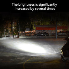 Load image into Gallery viewer, H4 Motorcycle LED Headlight Scooter Aluminum Motorbike Dual Lens Light Bulb DRL