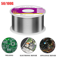Load image into Gallery viewer, 60/40 Solder Wire 0.8/1.0mm Rosin Core Tin Solder Wire Soldering Welding Flux 1.6% Iron Wire Reel 50g/100g