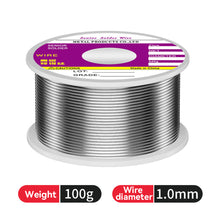 Load image into Gallery viewer, 60/40 Solder Wire 0.8/1.0mm Rosin Core Tin Solder Wire Soldering Welding Flux 1.6% Iron Wire Reel 50g/100g