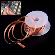 Load image into Gallery viewer, Desoldering Braid Tape Copper Welding Solder Remover 1.5-3.5mm Wire Soldering Wick Tin Lead Cord Flux BGA Repair Tool