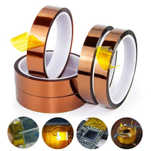 Load image into Gallery viewer, 10ft 5-40mm Professional Heat Resistant High Temperature Insulation Electronics Industry Welding Polyimide Tape Wear-resistant