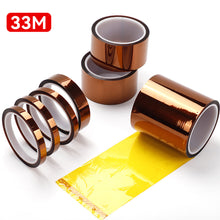 Load image into Gallery viewer, 10ft 5-40mm Professional Heat Resistant High Temperature Insulation Electronics Industry Welding Polyimide Tape Wear-resistant