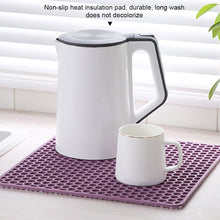 Load image into Gallery viewer, Silicone Dining Table Mat Thickened Bowl Plate Pot Mat Heat-resistant Easy To Clean Insulated Sink Bottom Protection Drain Mat