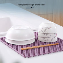 Load image into Gallery viewer, Silicone Dining Table Mat Thickened Bowl Plate Pot Mat Heat-resistant Easy To Clean Insulated Sink Bottom Protection Drain Mat