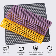 Load image into Gallery viewer, Silicone Dining Table Mat Thickened Bowl Plate Pot Mat Heat-resistant Easy To Clean Insulated Sink Bottom Protection Drain Mat