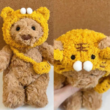 Load image into Gallery viewer, For Labubu 15cm Cute Sunflower Cotton Doll Headgear Universal Versatile Hooded Sweatshirt Scarf Bone Puppy Paw Print Cat Clothes