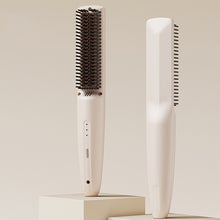 Load image into Gallery viewer, Wireless Straight Hair Comb Design Rechargeable Electric Comb Straightener Portable Negative Ion Non Damaging Hair Heating Comb