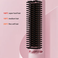 Load image into Gallery viewer, Wireless Straight Hair Comb Design Rechargeable Electric Comb Straightener Portable Negative Ion Non Damaging Hair Heating Comb
