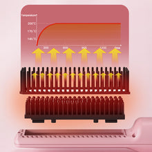 Load image into Gallery viewer, Wireless Straight Hair Comb Design Rechargeable Electric Comb Straightener Portable Negative Ion Non Damaging Hair Heating Comb