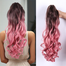 Load image into Gallery viewer, Hair Extensions Ponytail Wigs 18 Inch Long Curly Hair Fluffy Natural Synthetic Hair Extensions