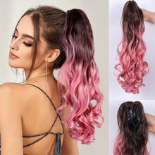Load image into Gallery viewer, Hair Extensions Ponytail Wigs 18 Inch Long Curly Hair Fluffy Natural Synthetic Hair Extensions