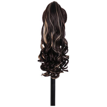 Load image into Gallery viewer, Wig for Women with Long Hair Big Waves High Ponytail Natural Simulation Fluffy Curly Ponytail Hair Extensions Braids