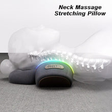 Load image into Gallery viewer, Electric Massager Cervical Pillow Hot Compress Vibration Massage Neck Traction Relax Sleeping Pillow Spine Support Normal