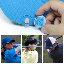 Load image into Gallery viewer, 1PC Portable Plastic Golf Mark High Precision Bubble Level Cap Clamp Magnet Adsorbing Golf Supplies
