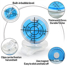 Load image into Gallery viewer, 1PC Portable Plastic Golf Mark High Precision Bubble Level Cap Clamp Magnet Adsorbing Golf Supplies