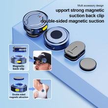 Load image into Gallery viewer, Wireless Button Microphone With Magnetic Back Clip Live Intelligent Noise Reduction Radio Microphone Lightning Type-C Interface