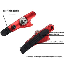 Load image into Gallery viewer, 1 Pair Bicycle Road Brake Pad Replaceable Drawer Rubber Block Noise Reduction Brake Block Bicycle Accessories