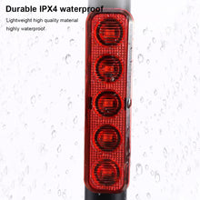 Load image into Gallery viewer, 1PC Bike 5 LED Variable Taillight Balance Car Helmet Backpack Strap Warning Light Type-C Charging Riding Equipment